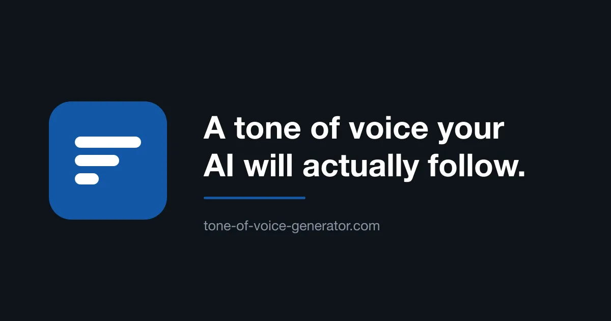 Tone of Voice Generator